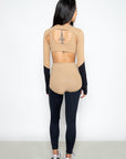 Legging Passatempo bicolor EMANA® - Caramelo