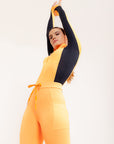 Legging reta Energia com bolsos laterais EMANA® - Laranja Citrus ROWA DROP2