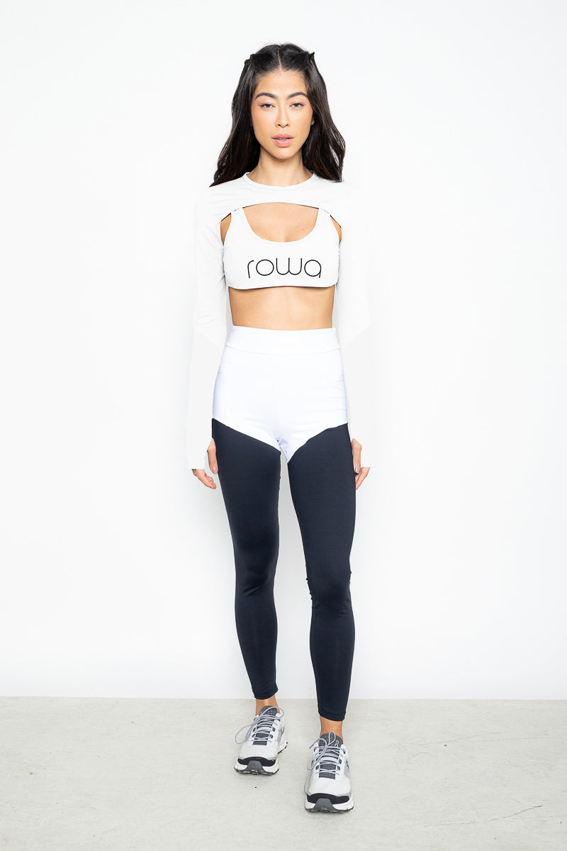 Legging Passatempo bicolor EMANA® - Branco ROWA DROP3