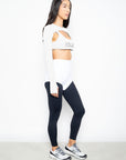 Legging Passatempo bicolor EMANA® - Branco ROWA DROP3