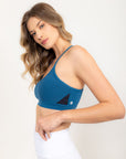Top Bem-estar com alça ajustável EMANA® - Azul Cobalto Intenso ROWA DROP2