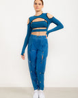 Top Liberdade dois em um EMANA® - Azul Cobalto Intenso ROWA DROP2