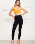 Top Bem-estar com alça ajustável EMANA® - Laranja Citrus ROWA DROP2