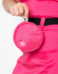 Vestido Folia tafetá com elastano - Rosa