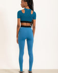 Legging Cubo bolso duplo Azul Cobalto
