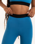 Legging Cubo bolso duplo Azul Cobalto
