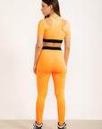Legging Cubo bolso duplo Laranja Citrus