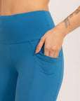 Legging Trapézio levanta bumbum EMANA® Azul