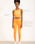 Top Losango frente única regulável EMANA® - Laranja Citrus ROWA STORE d1