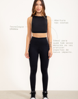 Top Losango frente única regulável EMANA® - Preto ROWA STORE d1
