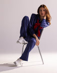 Calça Moletom Aerolook Laces Rowa - Azul Marinho