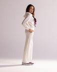 Calça Moletom Aerolook Laces Rowa - Off White