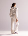 Calça Moletom Aerolook Stripes Rowa - Off White e Marinho