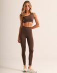 Legging Heart - Marrom Imperial