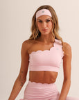 Top Assimétrico Heart  - Rosa Bebê