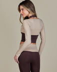 Legging Heart Bicolor - Marrom / Marrom
