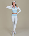 Legging Heart Bicolor - Azul e Branco