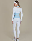 Legging Heart Bicolor - Azul e Branco