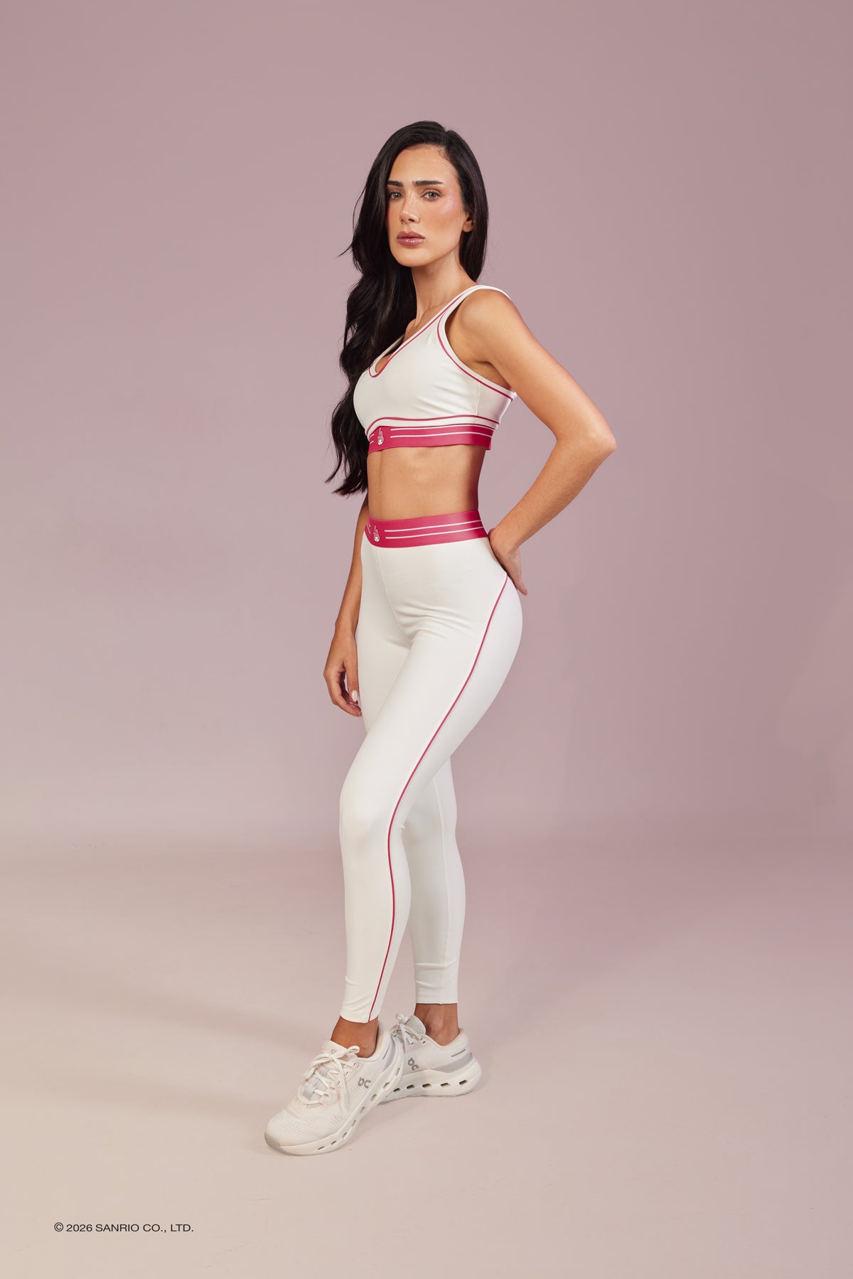 Legging Memel Rowa My Melody - Branco e Rosa