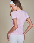 Camiseta Modal Manga Curta - Rosa