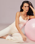 Calça Flare Rowa Hello Kitty - Creme