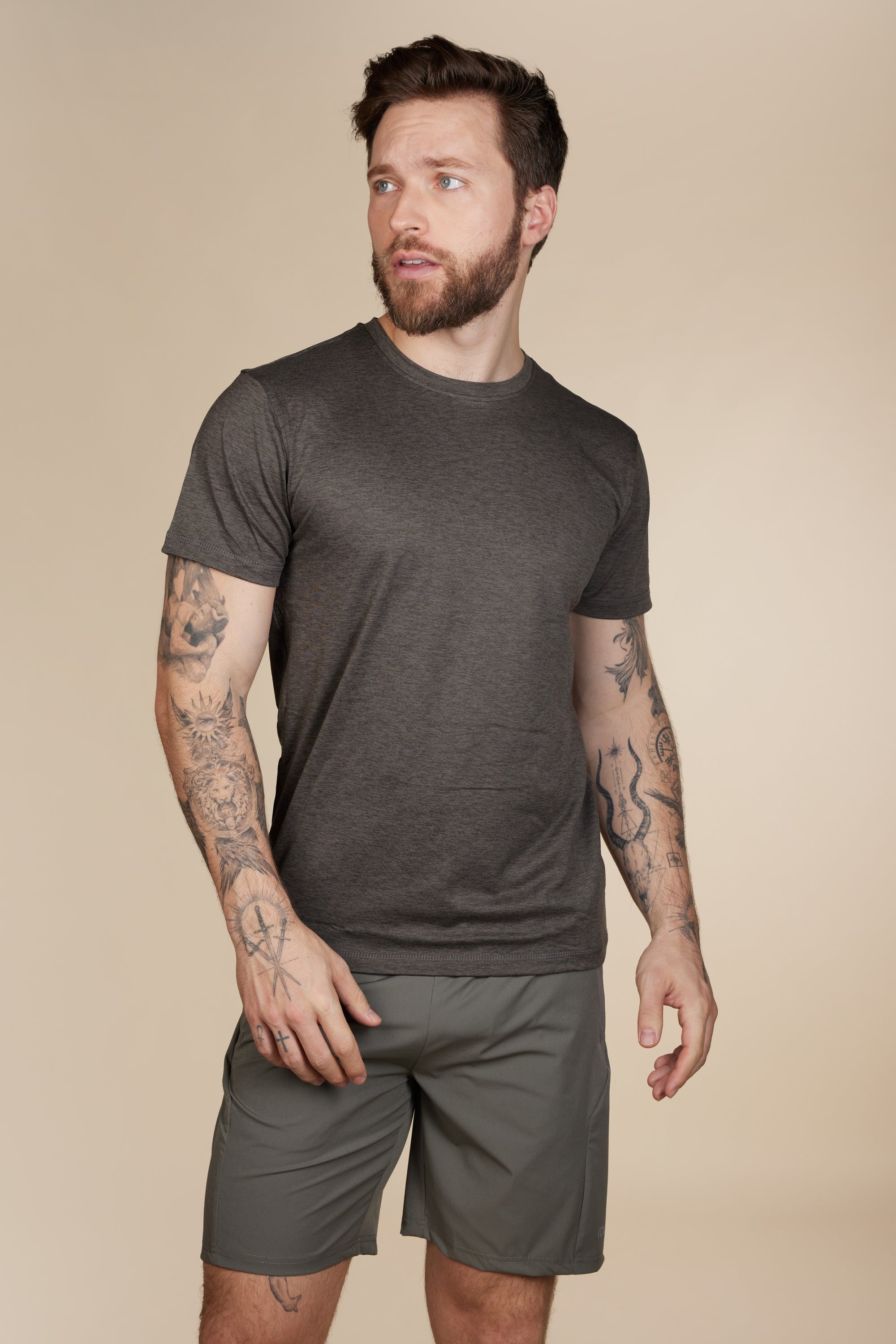 Bermuda Masculina Bicolor - Cinza