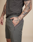 Bermuda Masculina Bicolor - Cinza