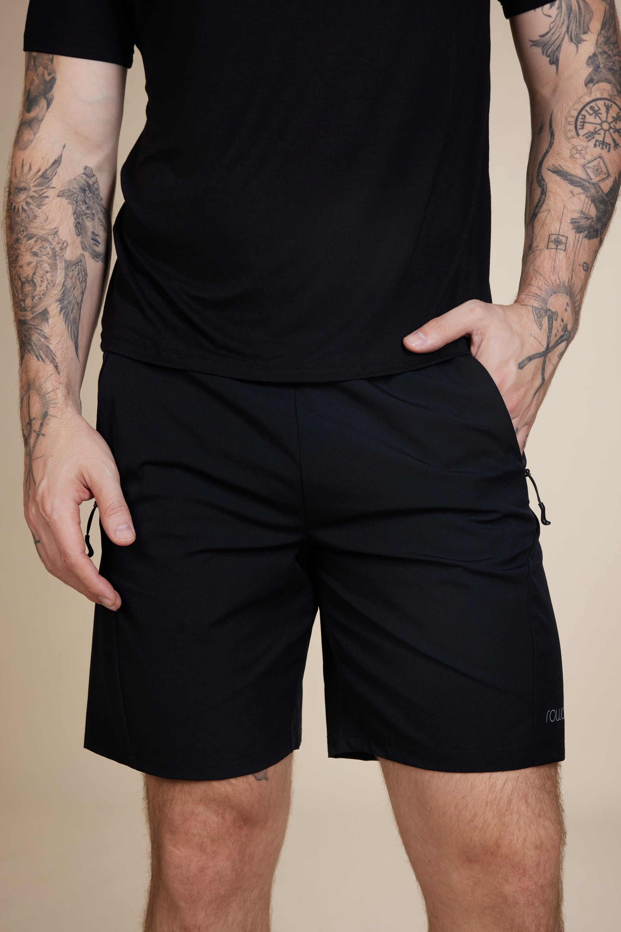 Bermuda Masculina Bicolor - Preto