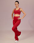 Calça Flare Rowa Hello Kitty - Vermelho