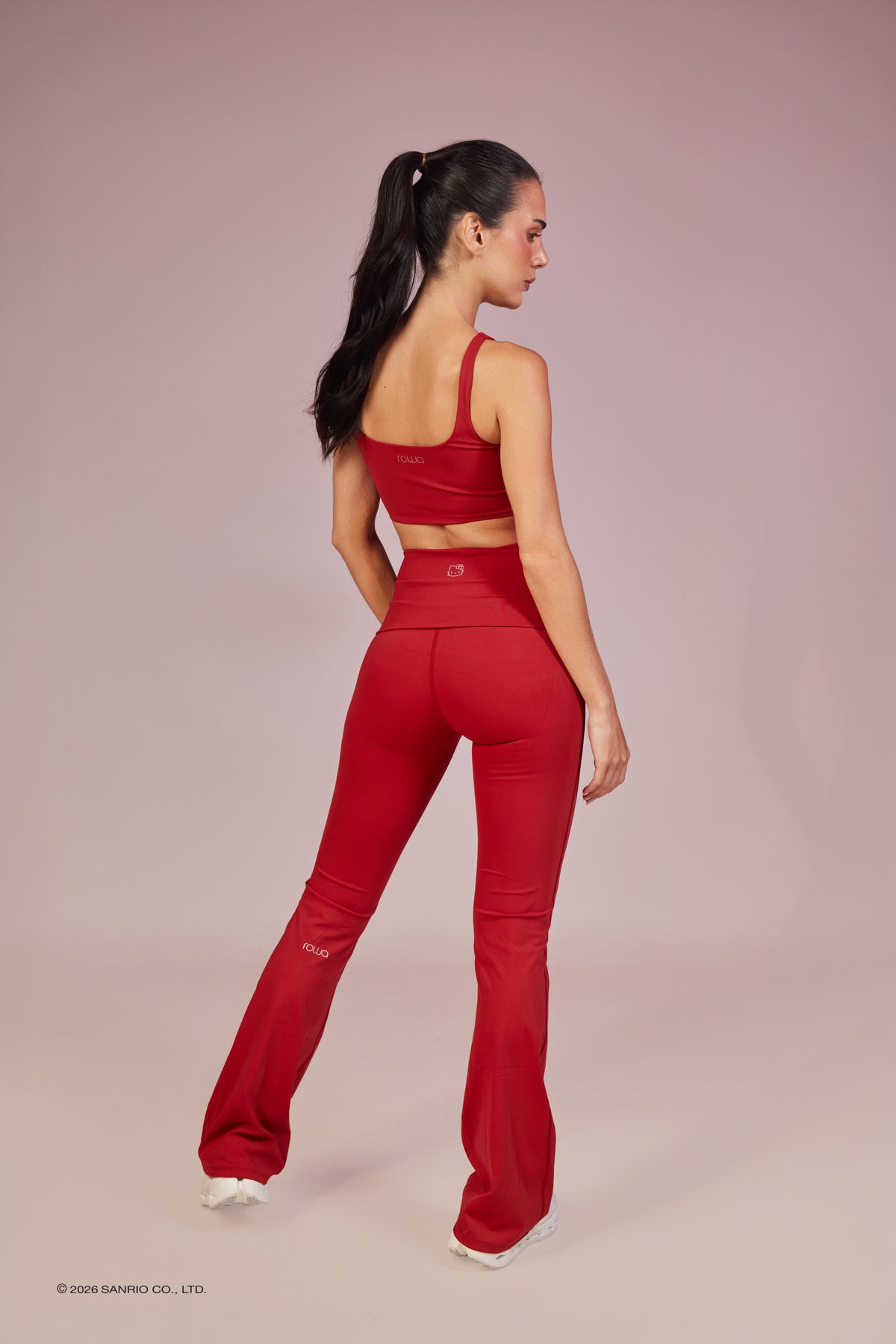 Calça Flare Rowa Hello Kitty - Vermelho