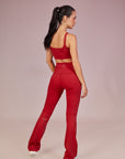 Calça Flare Rowa Hello Kitty - Vermelho