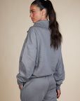 Blusa Moletom Aerolook Bicolor - Cinza