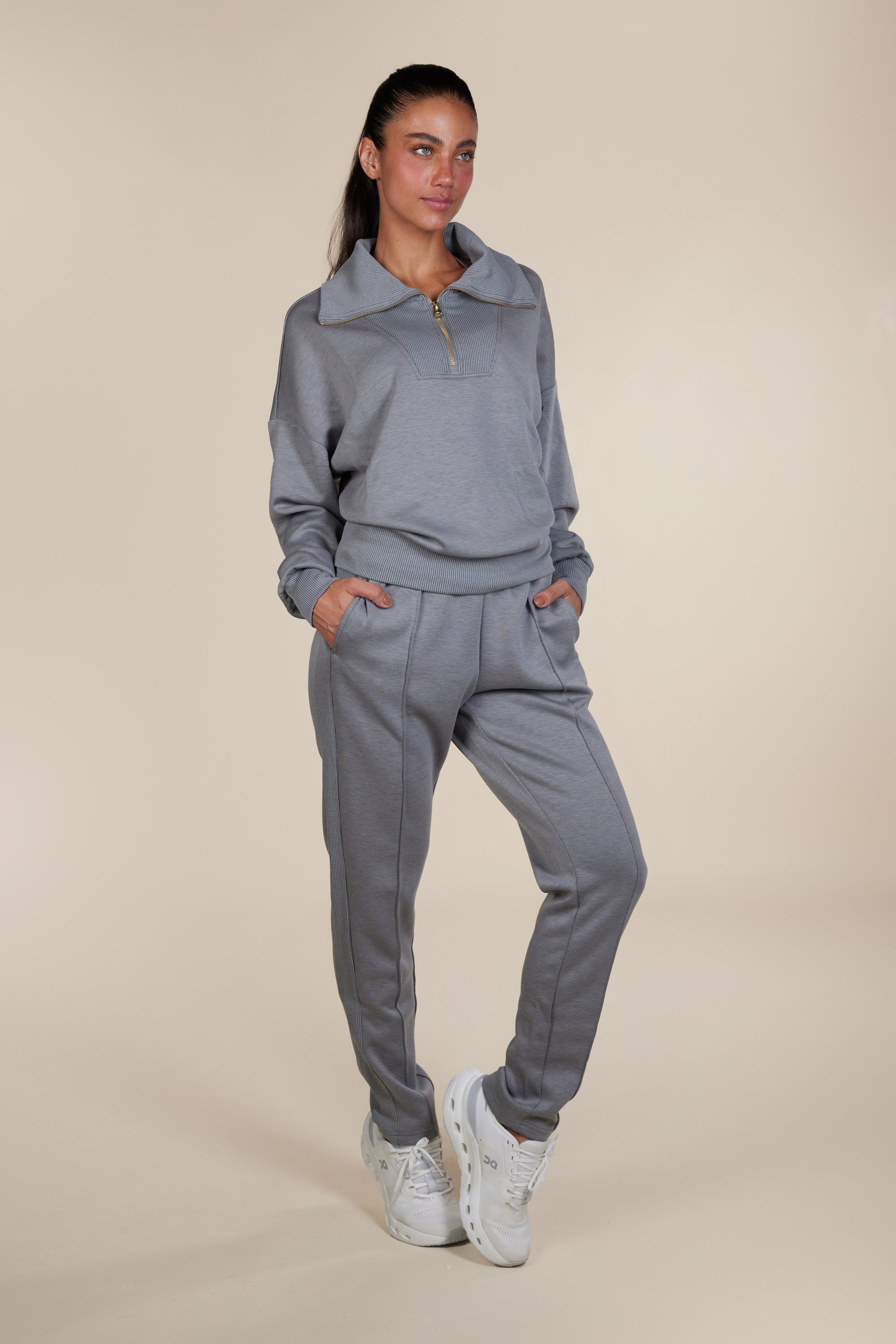 Calça Moletom Aerolook Bicolor - Cinza