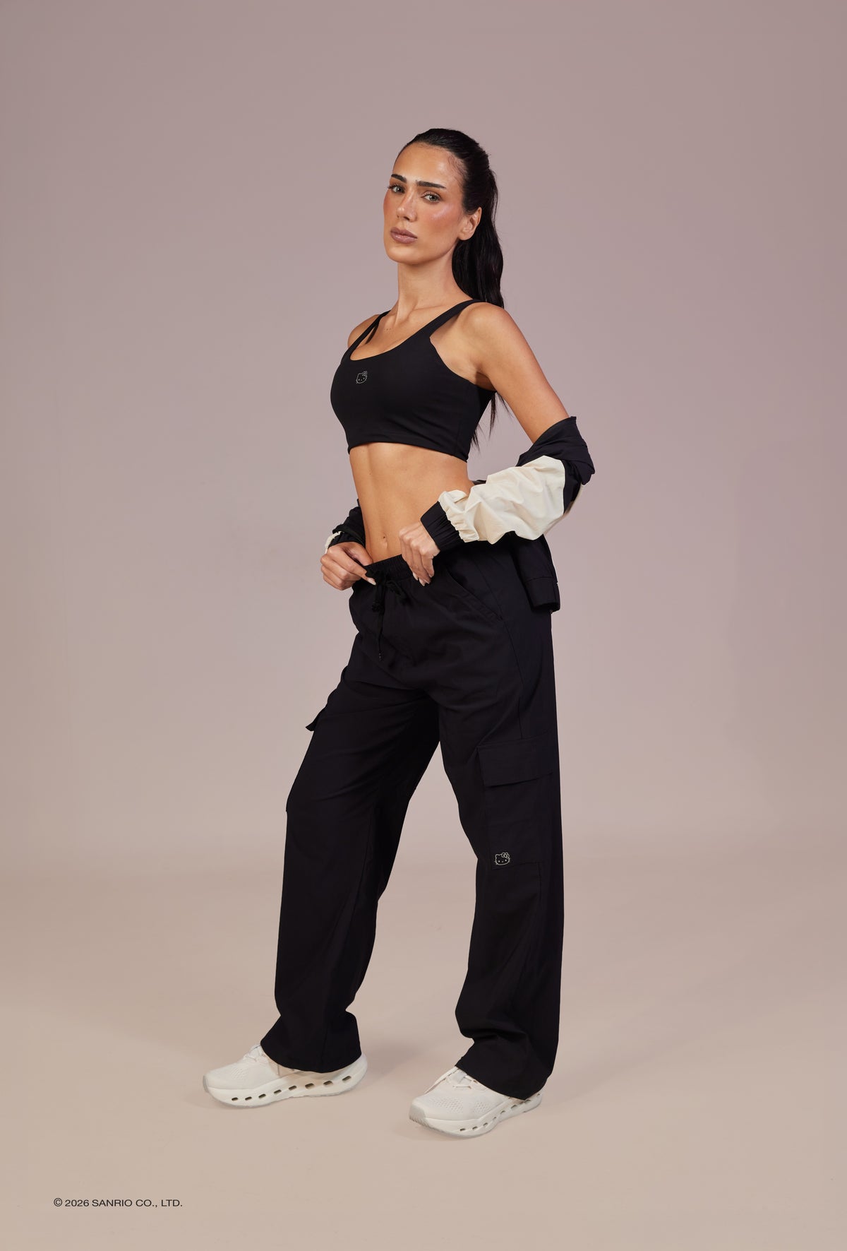 Calça Sport Rowa Hello Kitty - Preto