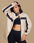 Jaqueta Strip - Creme