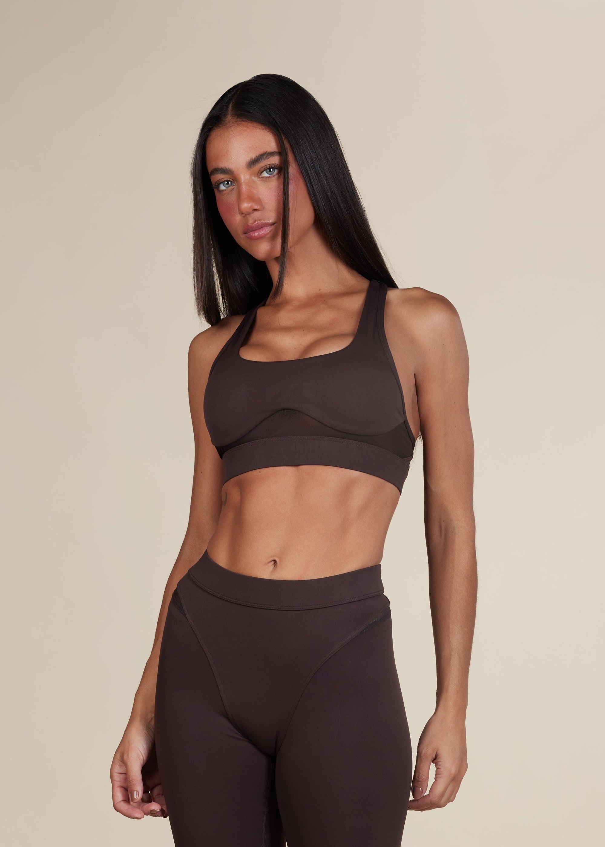 Top Michelly - Marrom