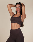 Top Michelly - Marrom