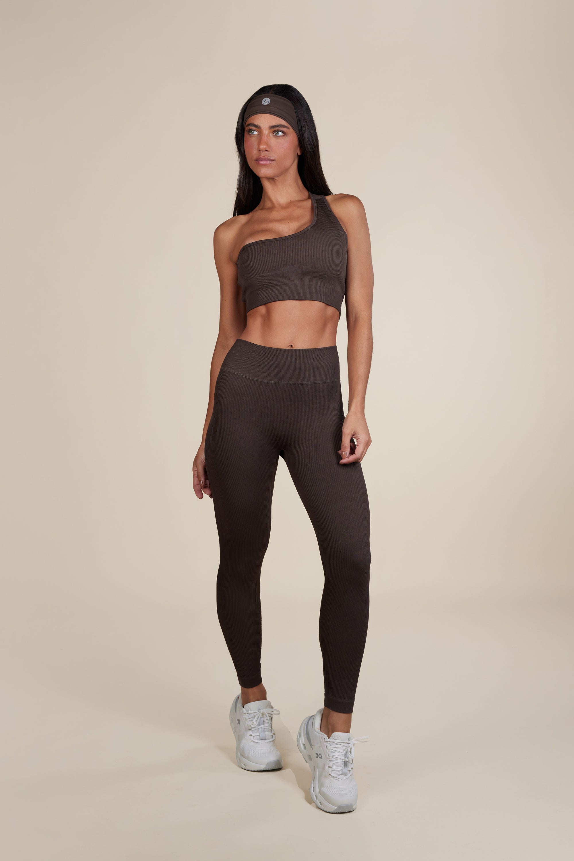 Legging Canelado Wanda V3 - Marrom Escuro