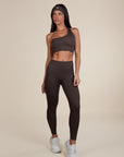 Legging Canelado Wanda V3 - Marrom Escuro