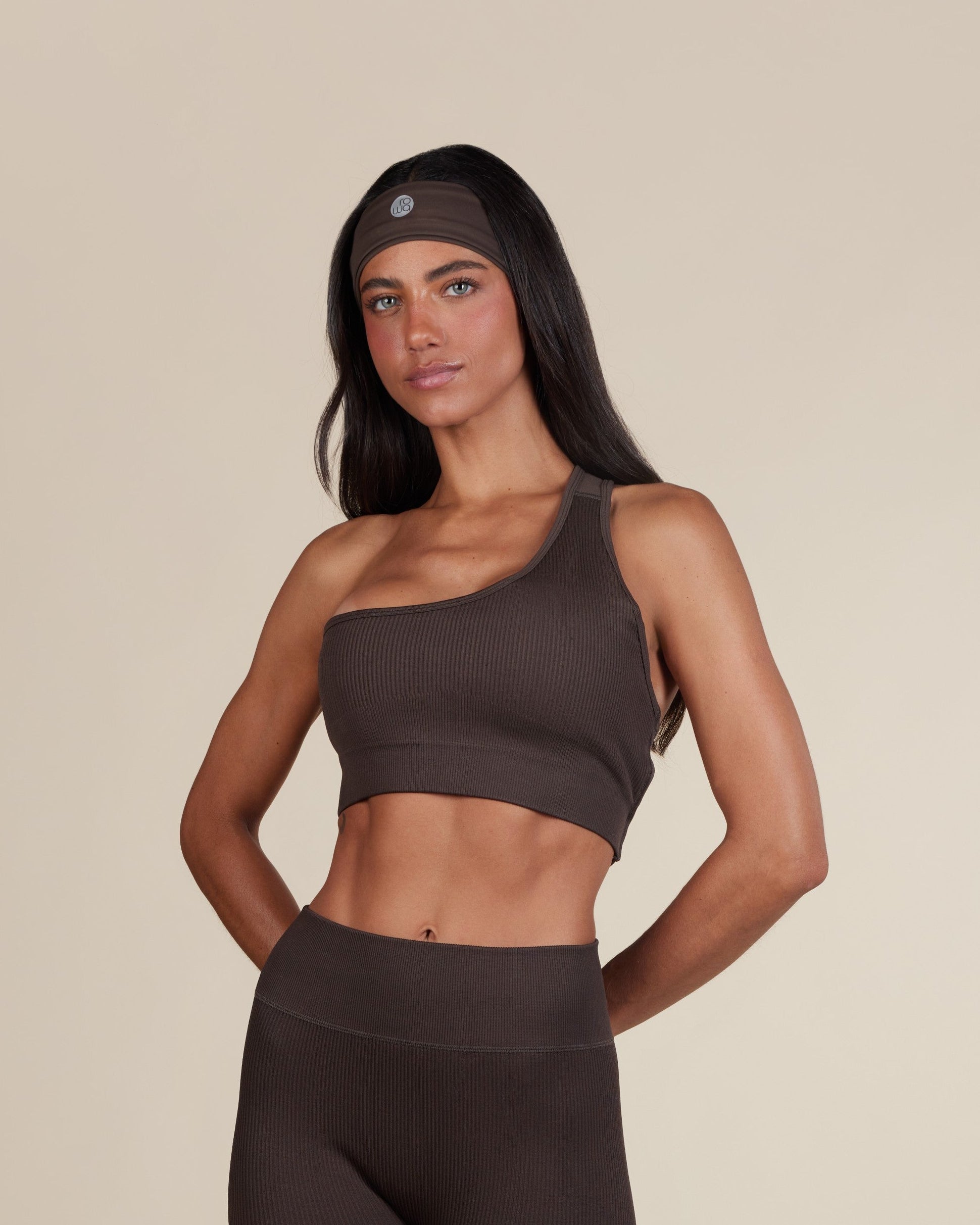 Top Nadador Canelado Wanda V3 - Marrom Escuro