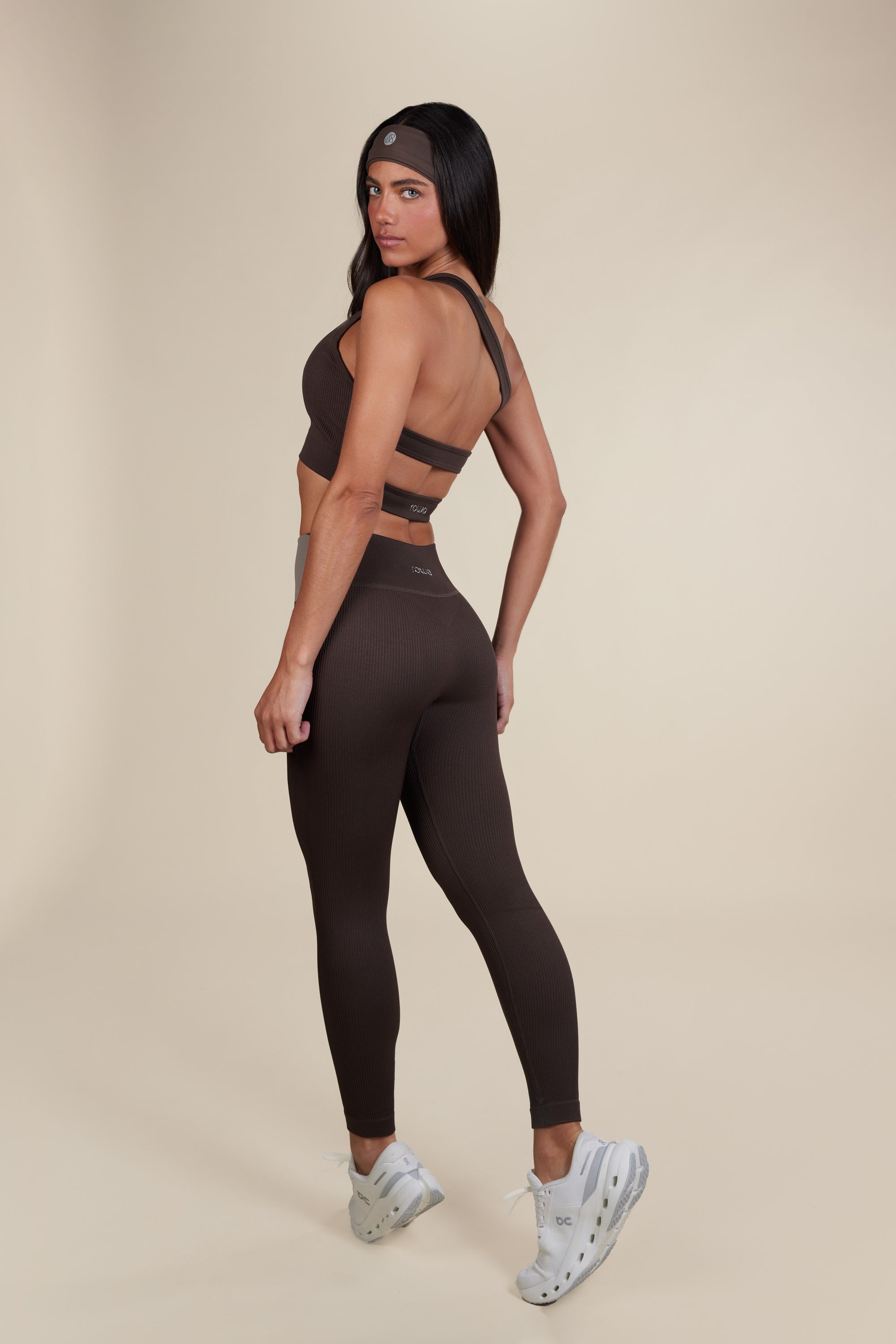 Legging Canelado Wanda V3 - Marrom Escuro