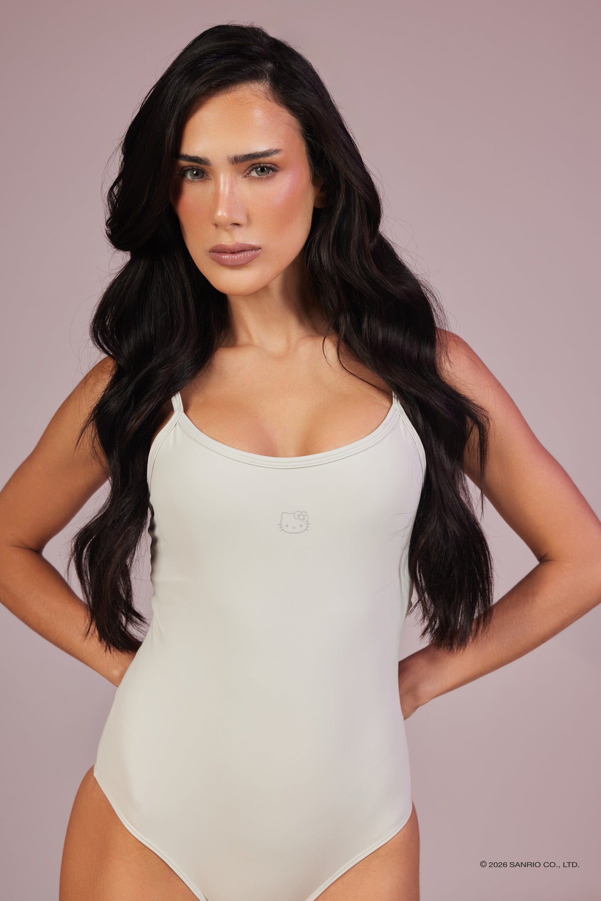 Body Rowa Hello Kitty - Cinza Claro