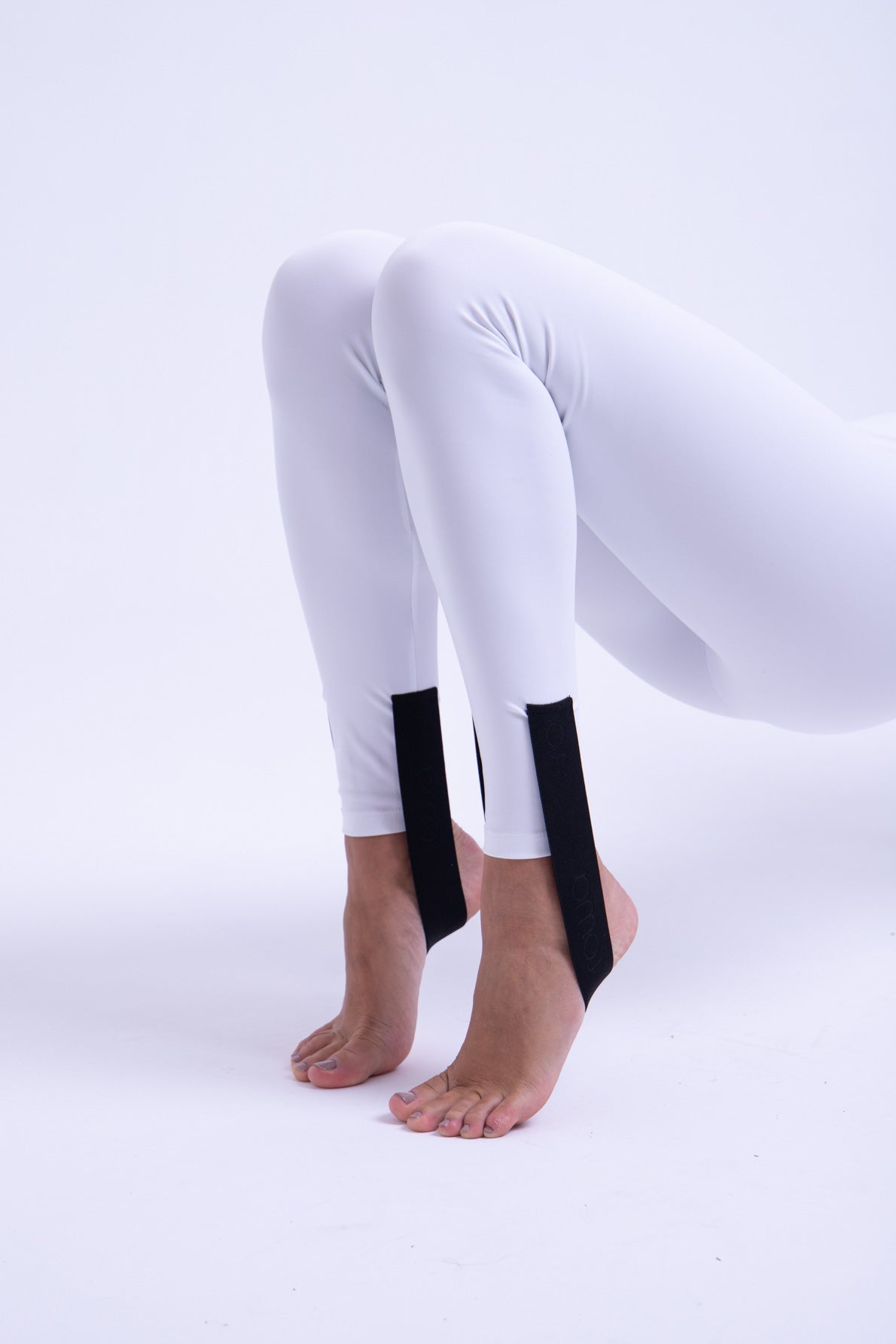 Legging Básica de cintura alta com pézinho - Branco