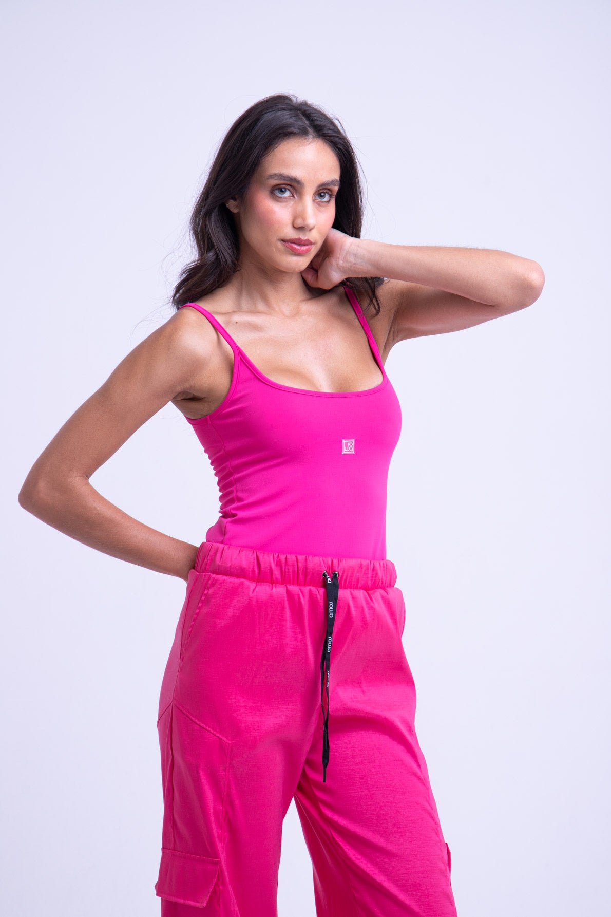 Basic Thin Strap Tank Top - Pink