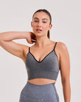 Top Seamless Juju IV - Cinza Escuro ROWA STORE DI10