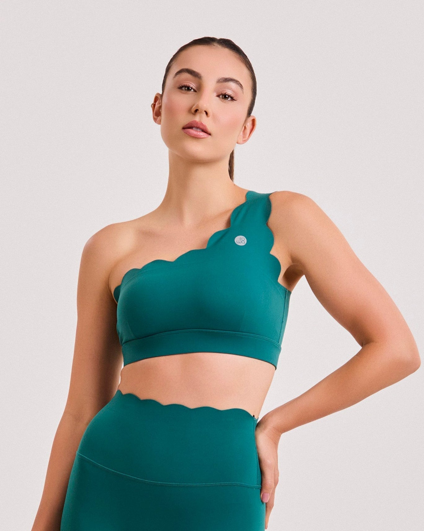 Top Assimétrico Heart - Verde Esmeralda ROWA STORE DI11