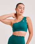 Top Assimétrico Heart - Verde Esmeralda ROWA STORE DI11