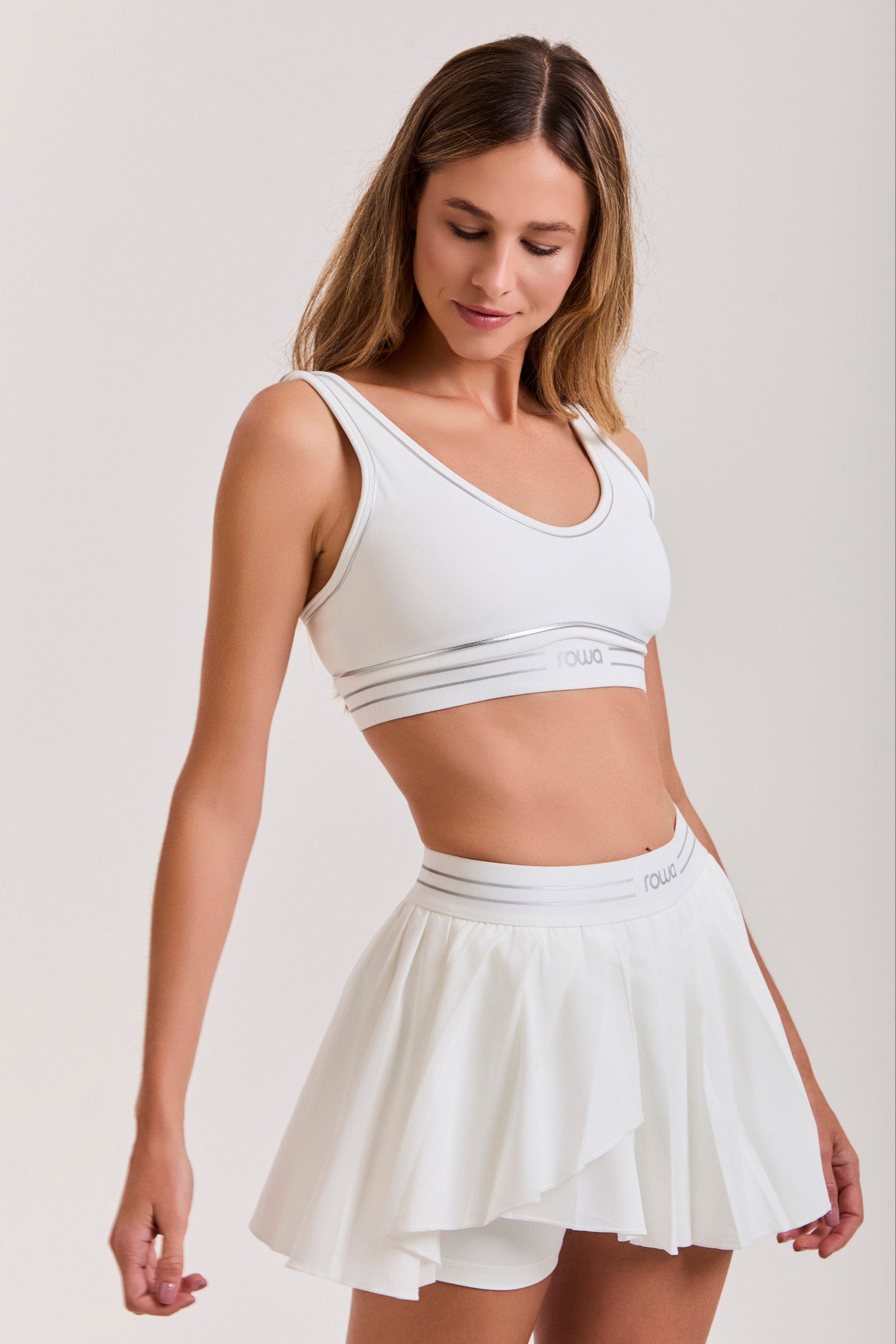 [PRÉ-VENDA] Saia Memel - Branco e Prata ROWA STORE DI11