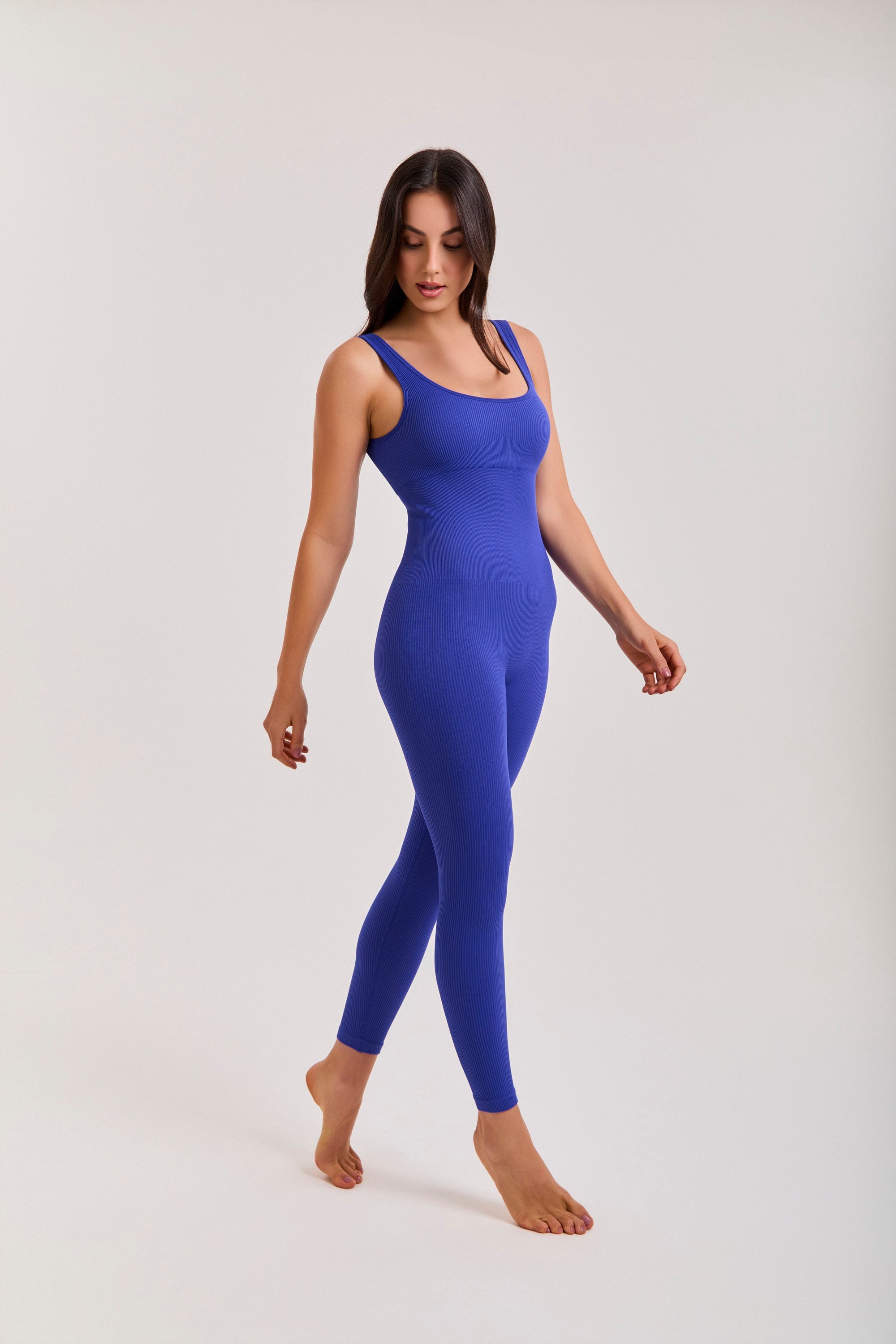 Macacão Canelado Iara - Azul Royal ROWA STORE DI11