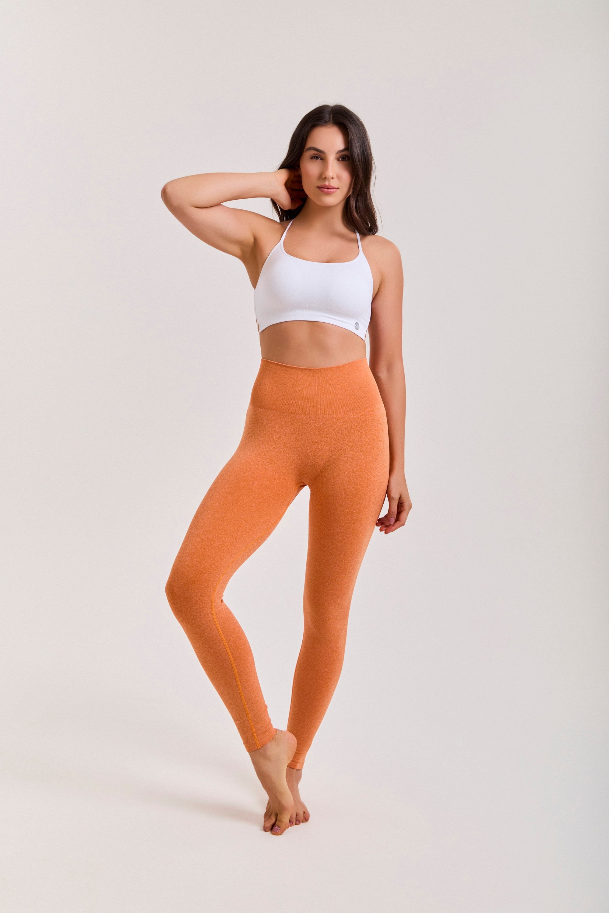 Legging Seamless Juju VI - Laranja ROWA STORE DI10